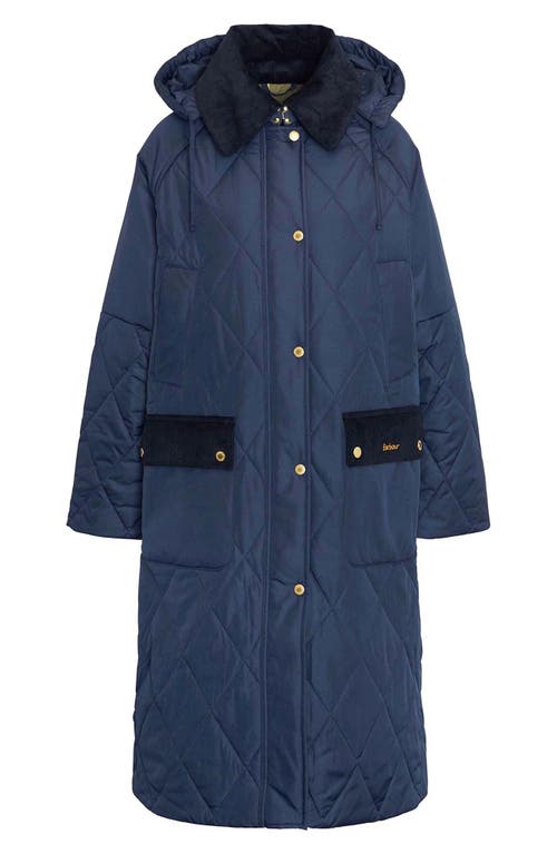 Barbour Cookston Quilted Coat With Removable Hood
