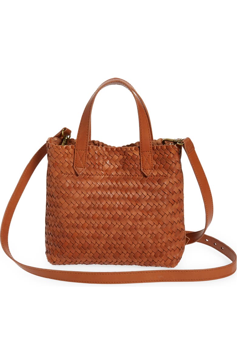 Madewell The Small Transport Crossbody: Woven Leather Edition, Alternate, color,