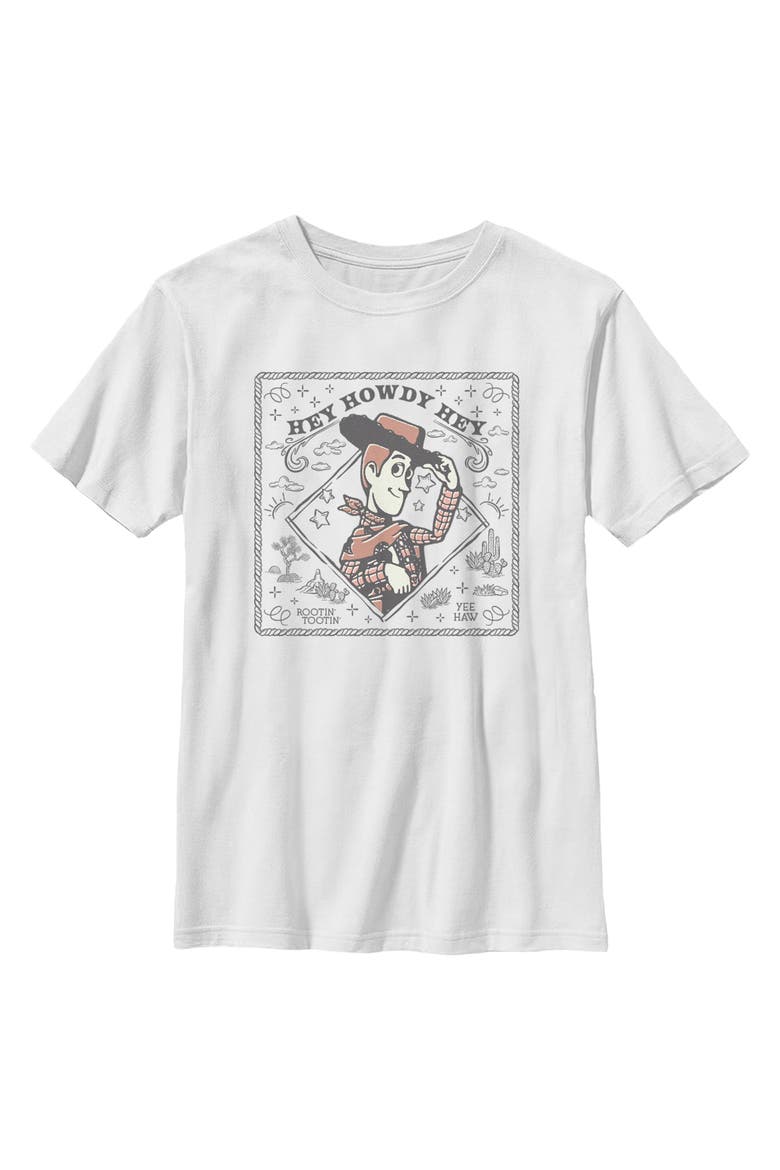 Boy's Toy Story 5 Hey Howdy Hey Collage  Graphic T-Shirt, Main, color, White