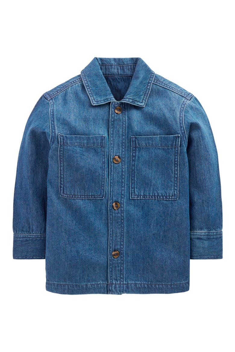 Kids' Denim Overshirt, Main, color, INDIGO