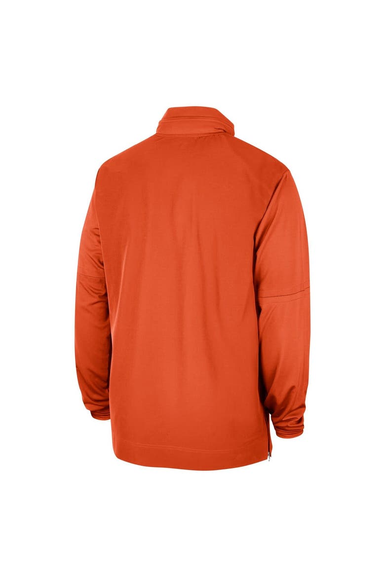 Men's Nike Orange Clemson Tigers 2023 Coach Half-Zip Hooded Jacket, Alternate, color, Orange