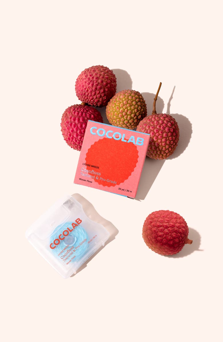 COCOLAB Cocofloss Refillable Lychee Breeze Dental Floss, Alternate, color,