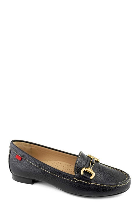 Grand Street Leather Buckle Loafer