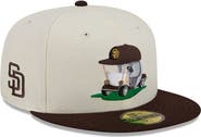 New Era Men's New Era Cream/Brown San Diego Padres Bullpen Cart 59FIFTY Fitted Hat