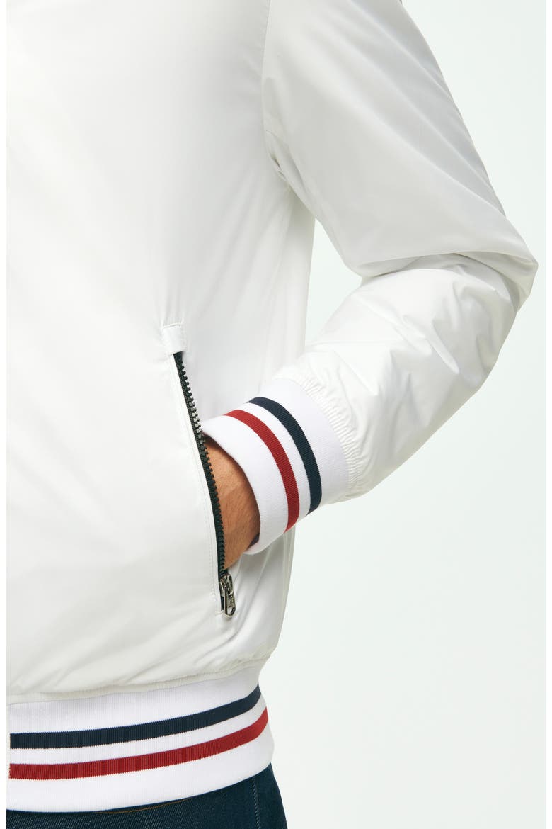 Water Repellent Windbreaker Jacket with Hood, Alternate, color, WHITE