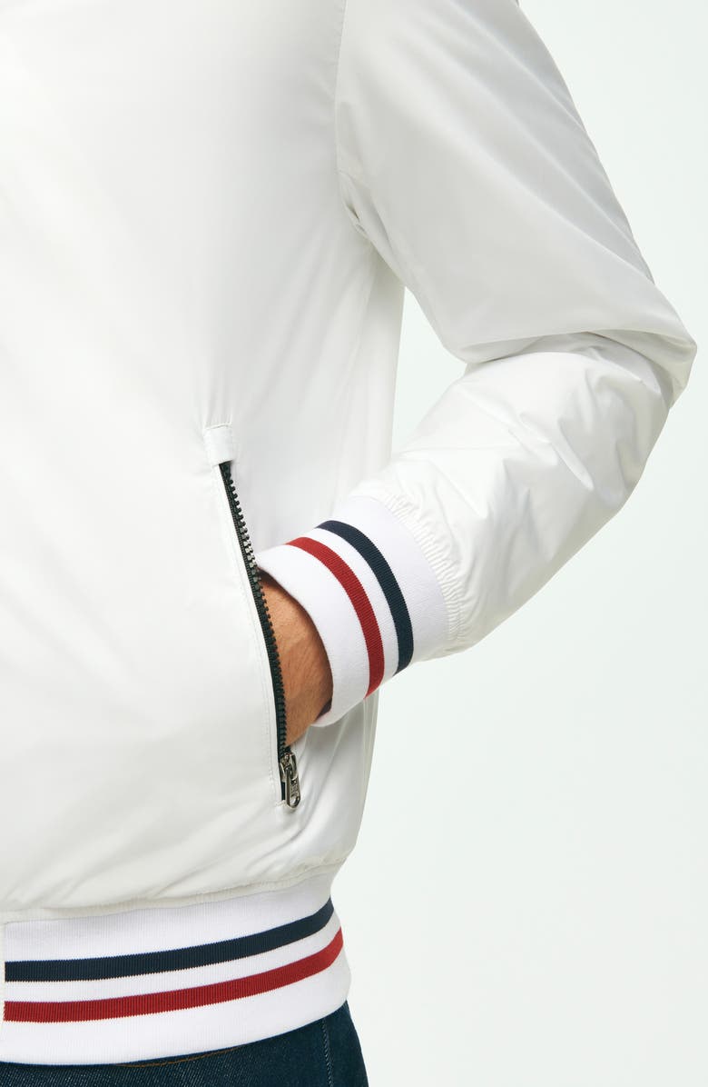 Brooks Brothers Water Repellent Windbreaker Jacket with Hood, Alternate, color,