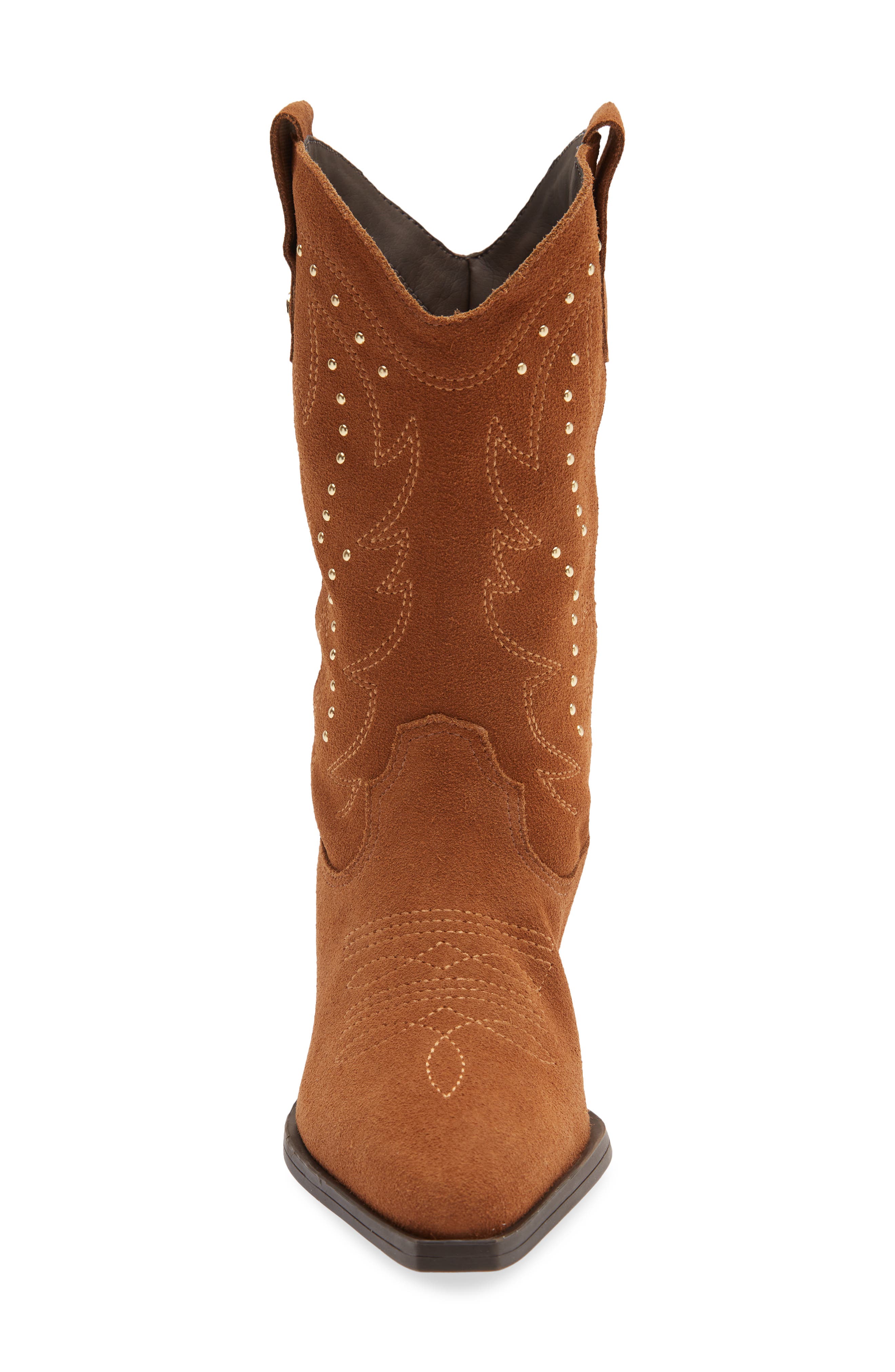 Metallic Western Boot, Alternate, color, CASTANHO 26