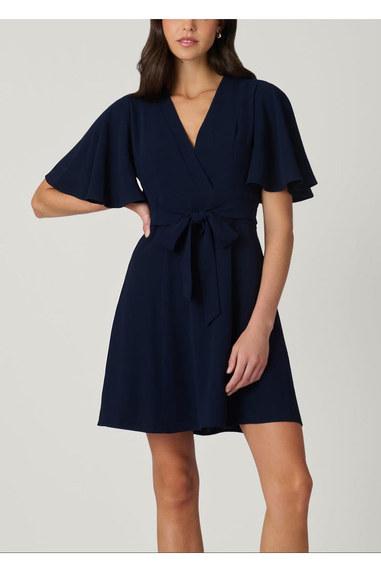 Sophie Crepe Dress, Main, color, Navy