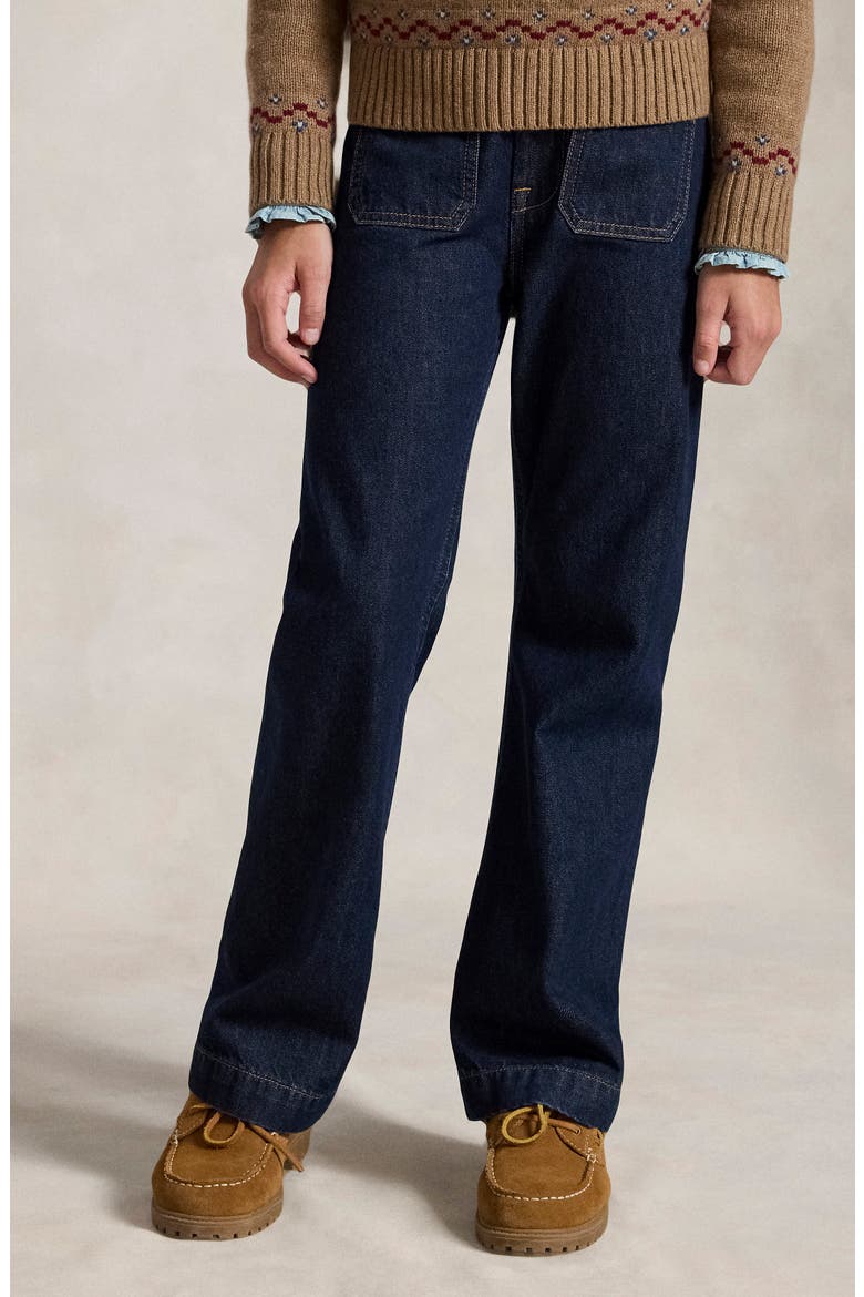 Kids' Flare Leg Jeans, Alternate, color, BLUE