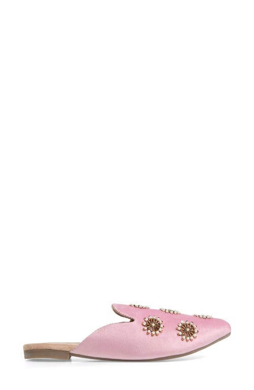 Fuchsia Galaxy Beaded Mule In Pink
