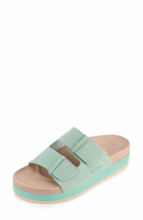 FLOOPI Double Strap Platform Slide Sandal