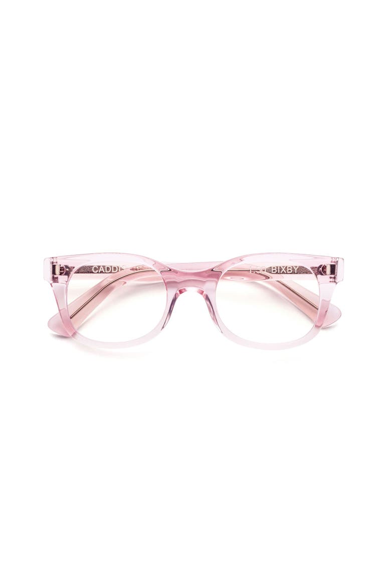 Bixby | Reading Glasses, Main, color, Polished Clear Pink