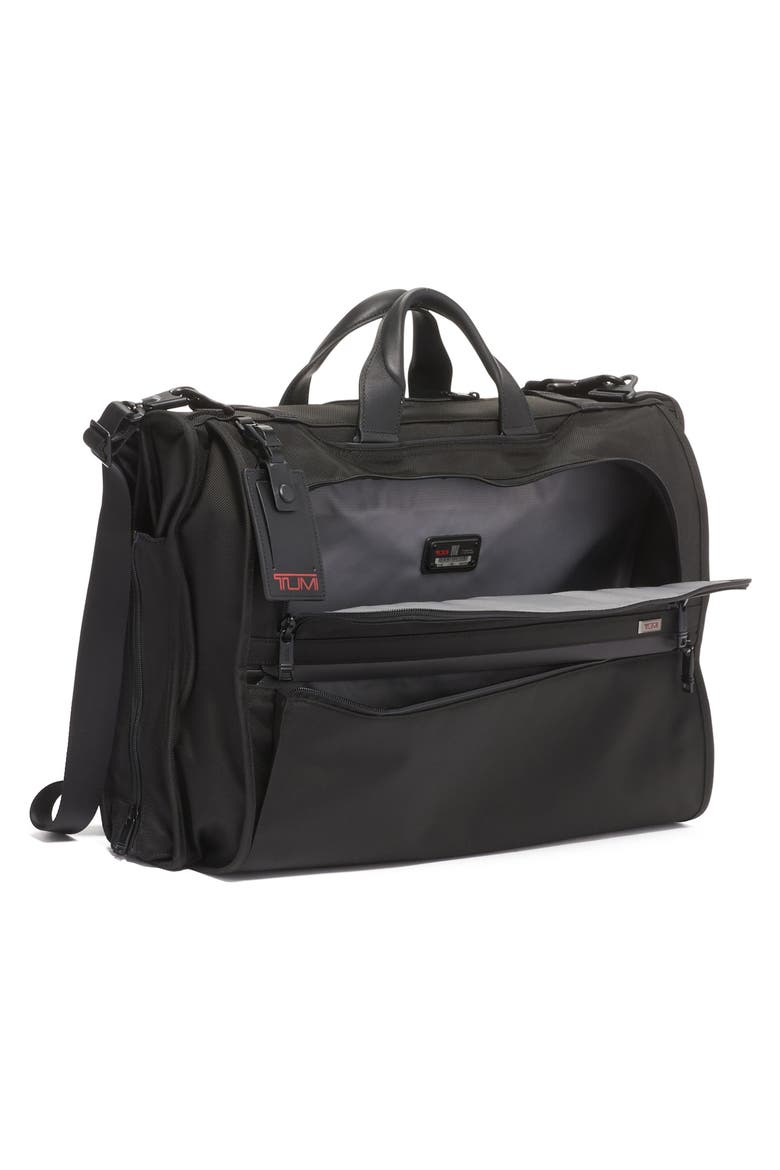 Alpha Tri-Fold Garment Bag, Alternate, color, BLACK