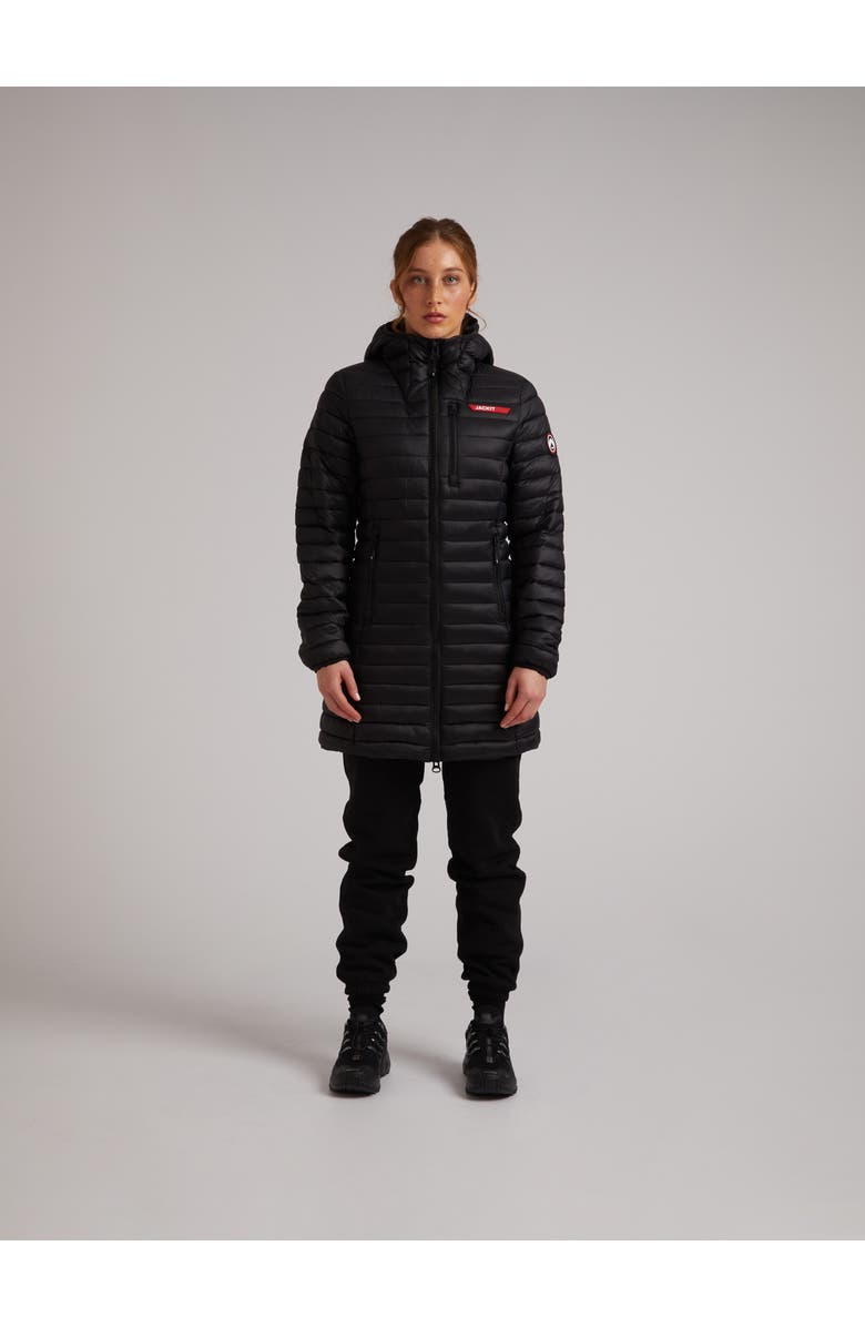 JACK1T Satell1Te Longline Hooded Jacket, Alternate, color, Black