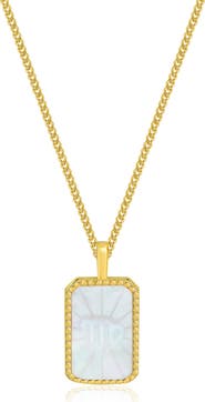 LA MENO Zodiac Double Sided Pendant Necklace