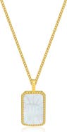 LA MENO Zodiac Double Sided Pendant Necklace