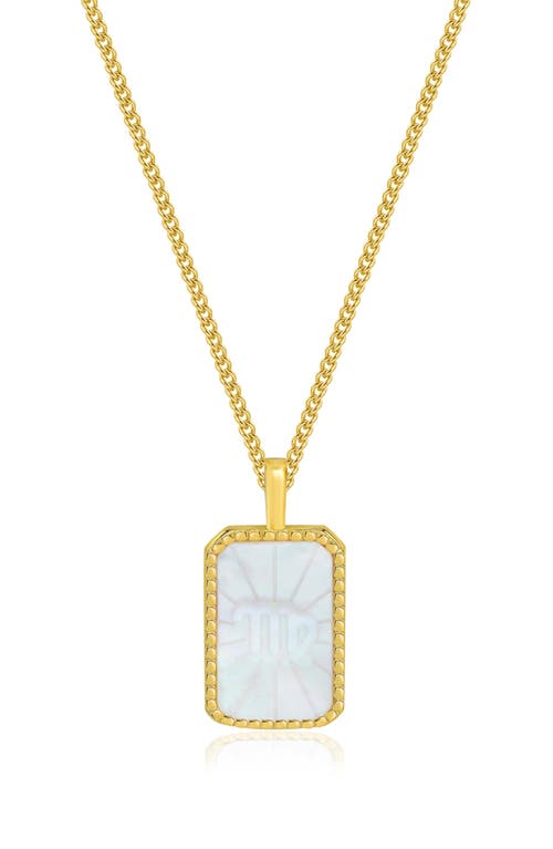 La Meno Zodiac Double Sided Pendant Necklace