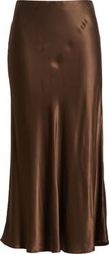 Rails Anya Satin Midi Skirt