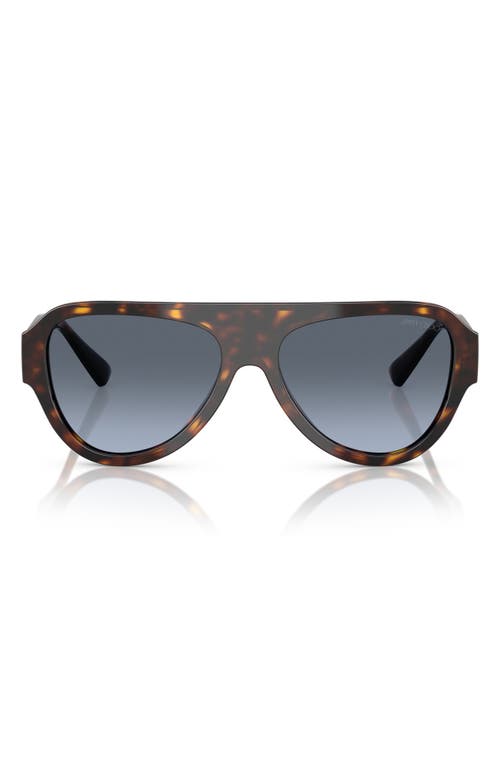 Jimmy Choo Eyewear Aviator Frame Sunglasses In Blue Gradient