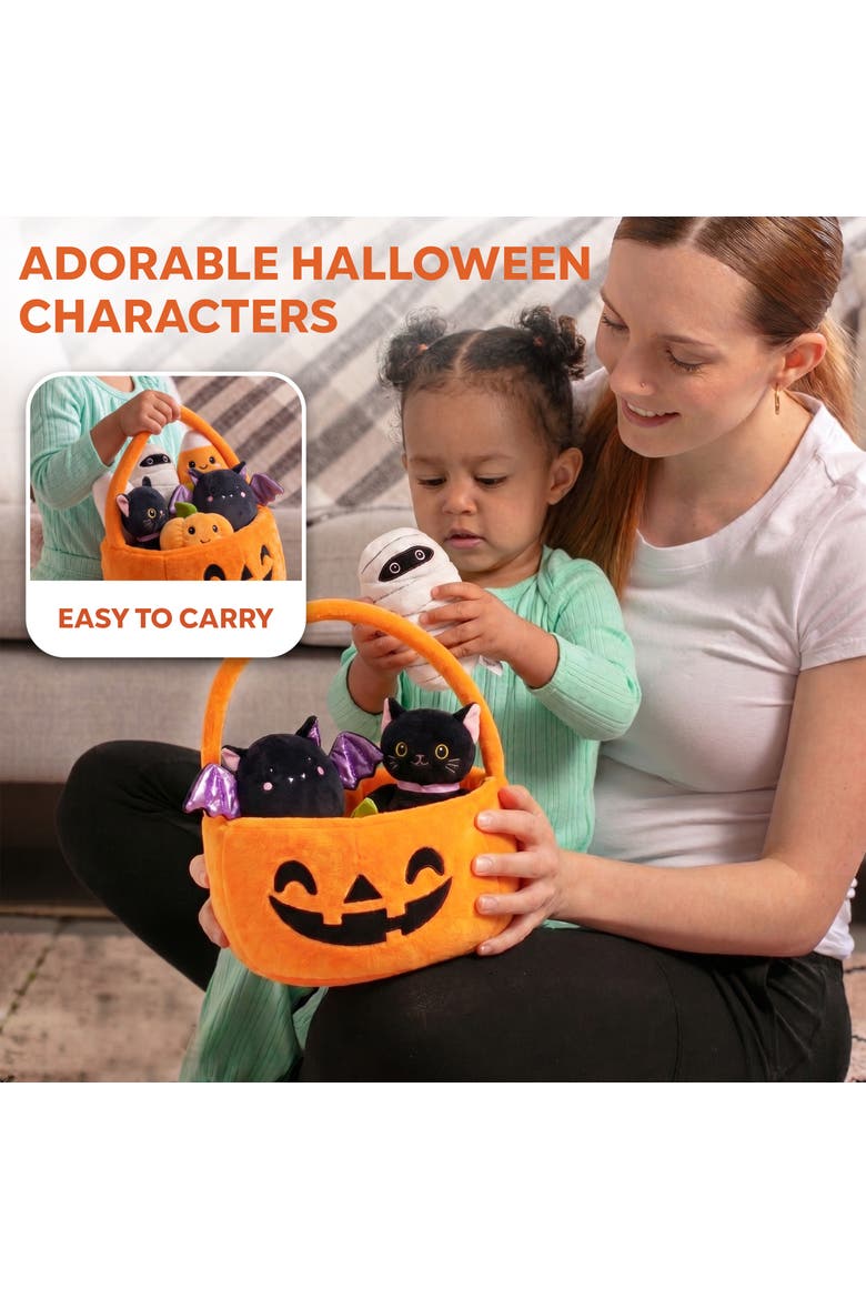6 -Piece Halloween Plush Toys Set Kawaii Mini Stuffed Animals Halloween Party Favors for Kids, Alternate, color, Multicolor