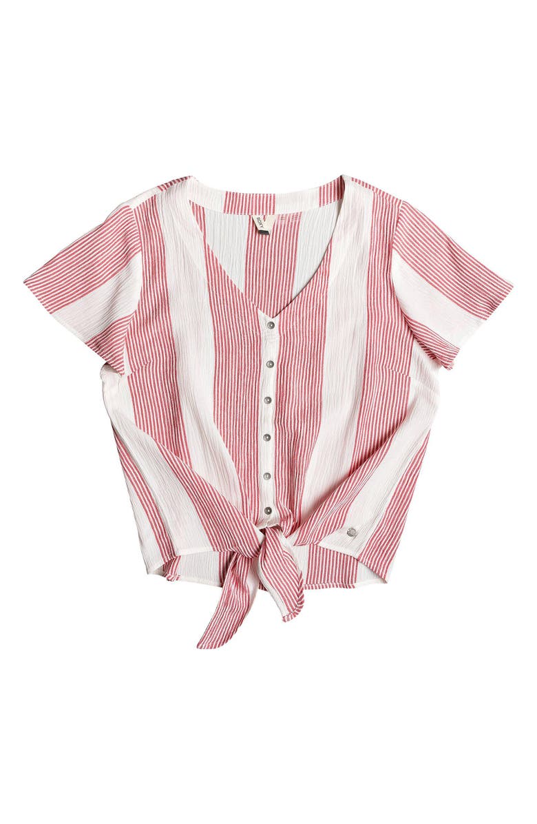 Roxy Come and Love Tie Hem Top, Alternate, color, 