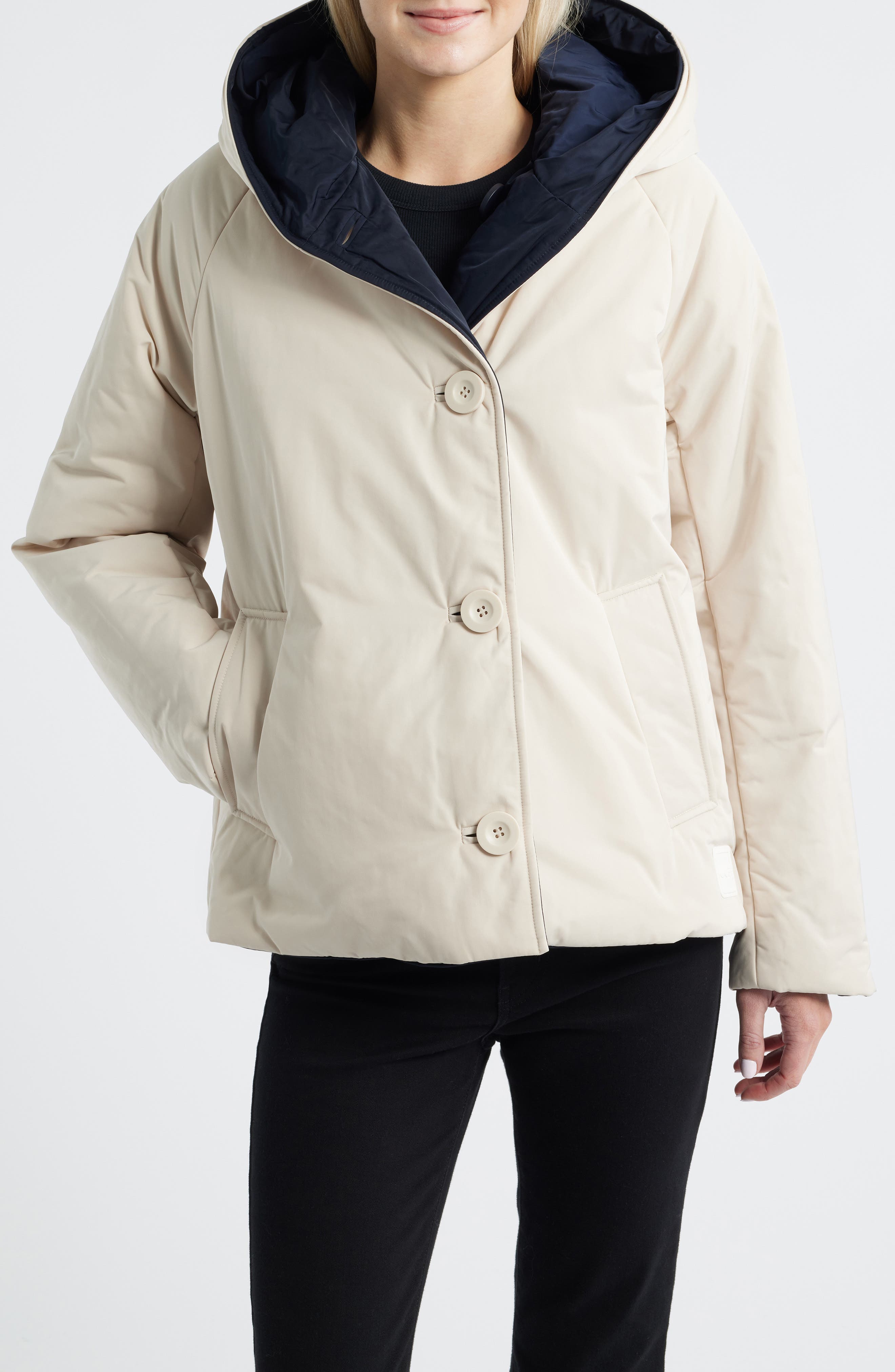 Memory Nylon Water Repellent Reversible Jacket - image 3