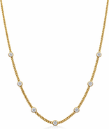 DLORIA Seraphina Bezel Link Necklace