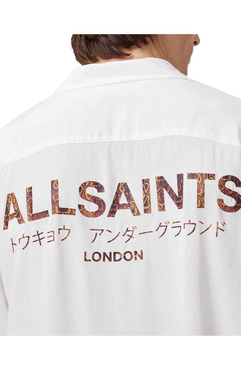 AllSaints Ouija Relaxed Fit Camp Shirt, Alternate, color, 