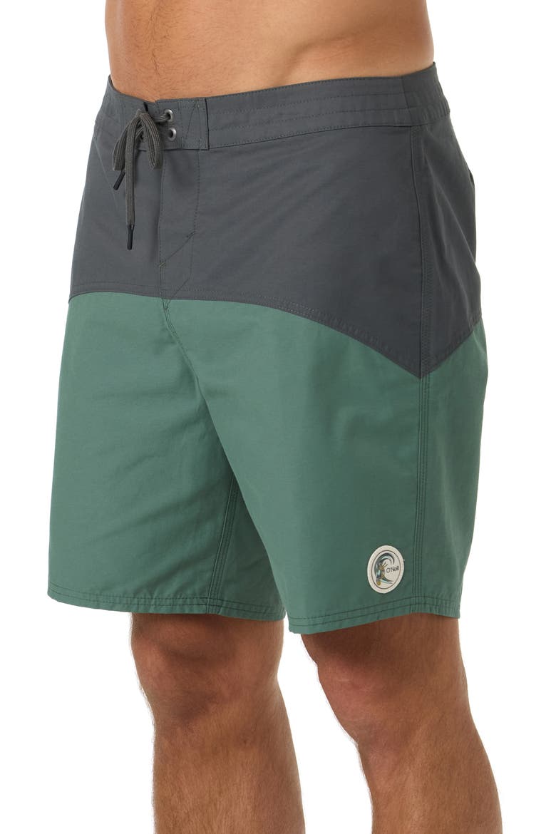 OG Heritage Board Shorts, Alternate, color, DARK FOREST