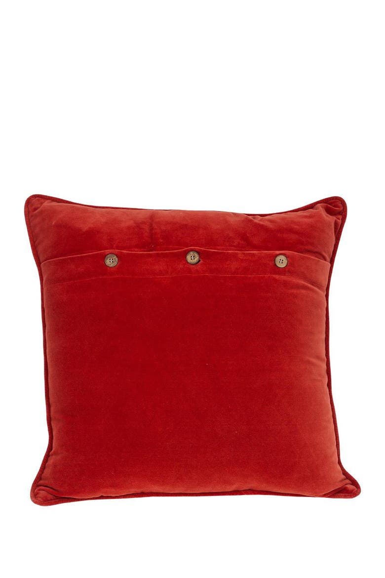 Onyx Crimson Throw Pillow, Alternate, color, CRIMSON