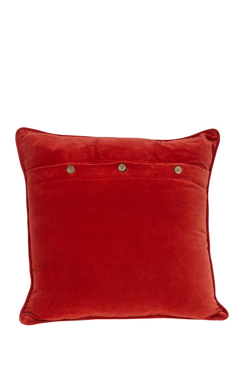 PARKLAND COLLECTION Onyx Crimson Throw Pillow, Alternate, color, Crimson