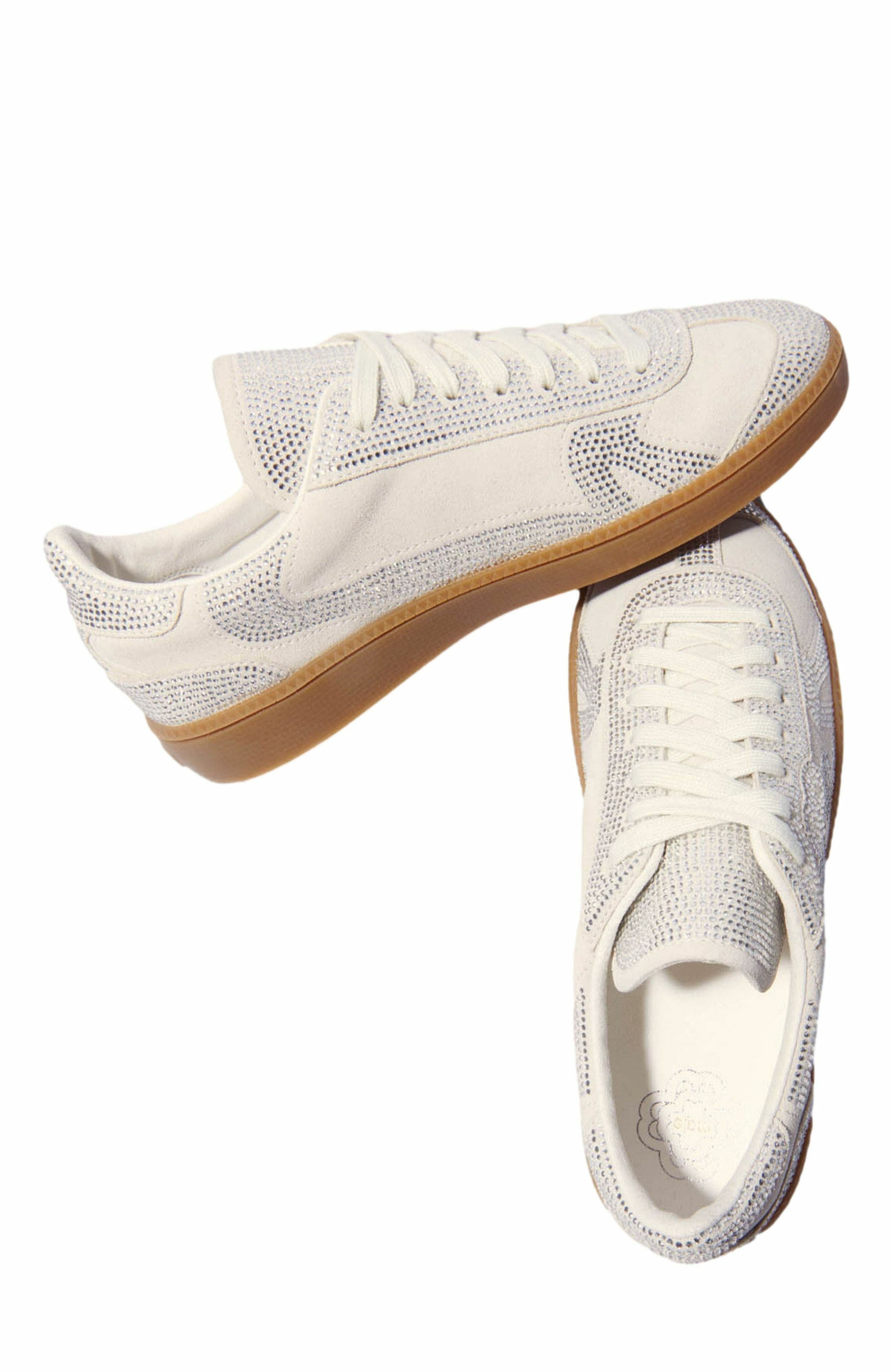 maje Casual rhinestone sneakers, Alternate, color, 