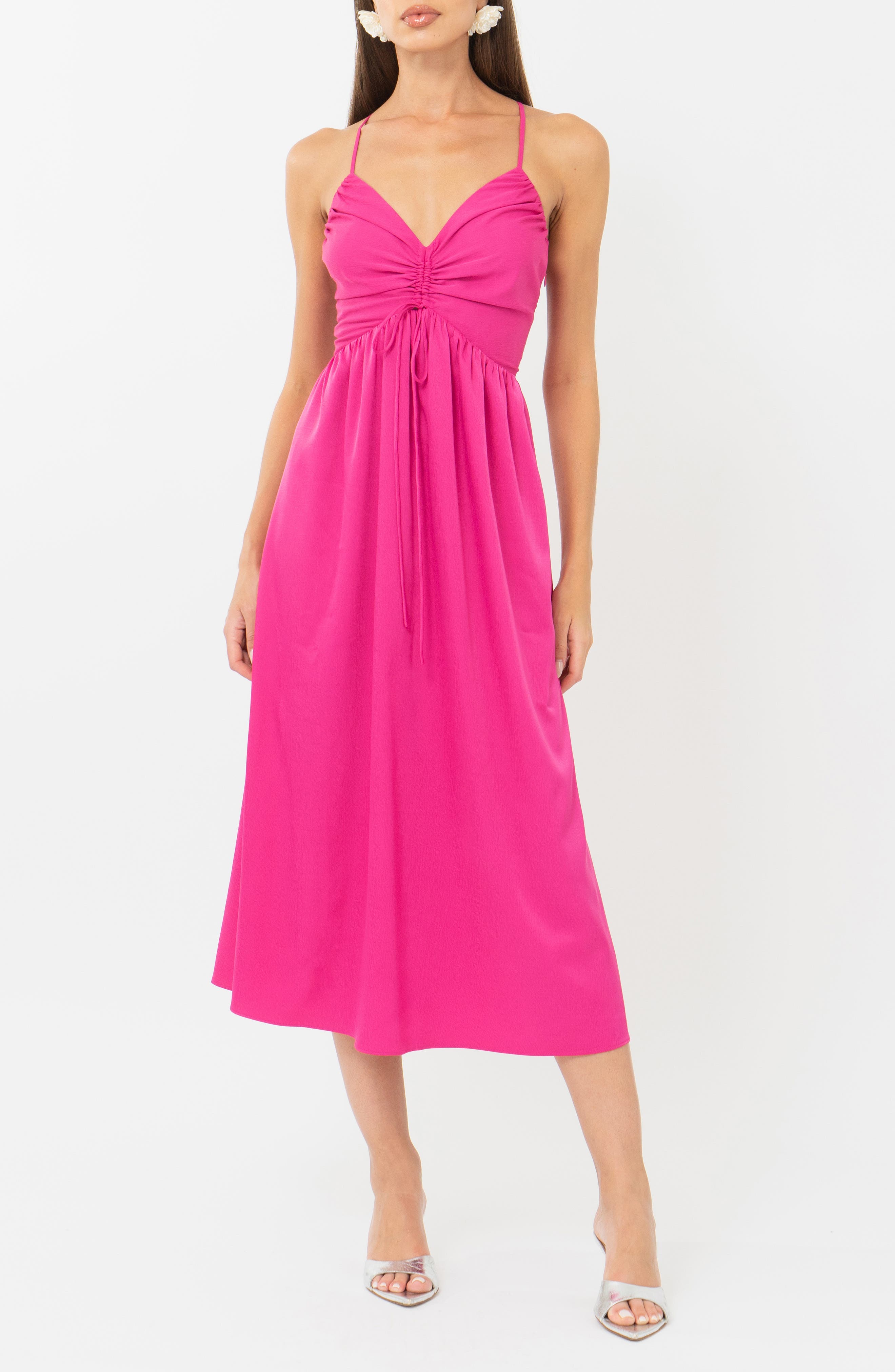 Elyse Ruched Midi Dress