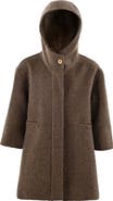 Sweet Cactus Hooded Wool Coat & Mittens Set