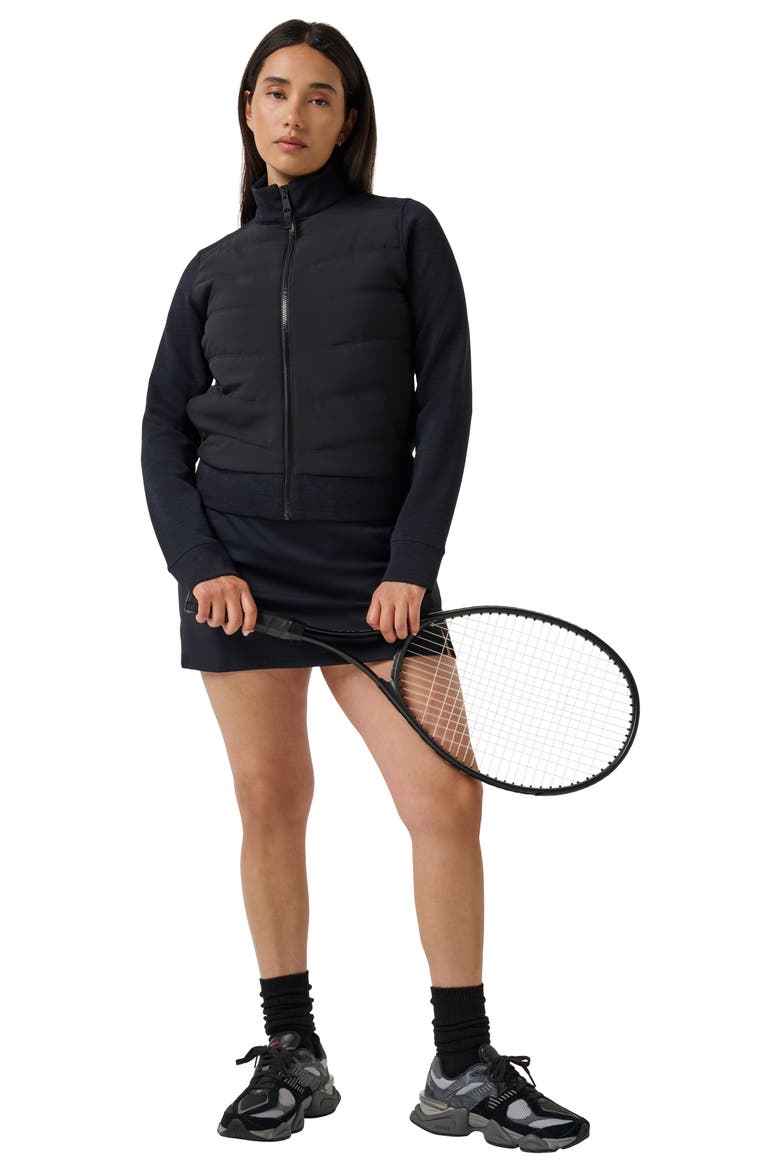 Skyloft Soft Quilted Performance Jacket, Alternate, color, HEATHER BLACK