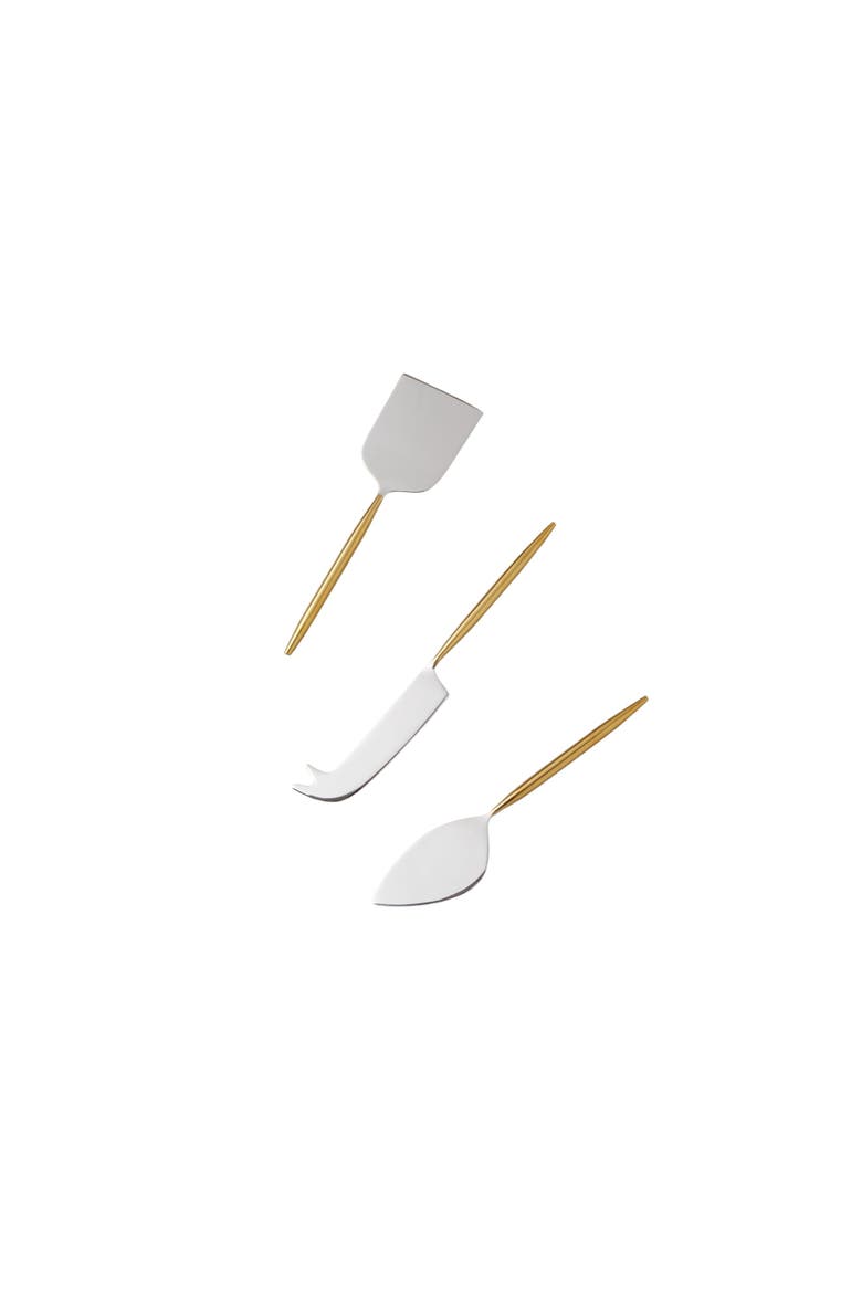 Sun & Moon Cheese Set, Main, color, Silver