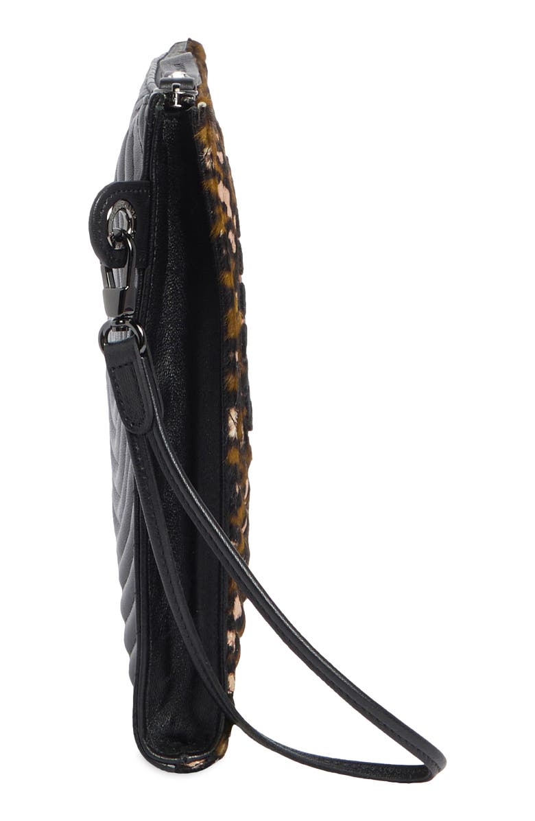 Longchamp Hyp Genuine Calf Hair Wristlet, Alternate, color, Khaki