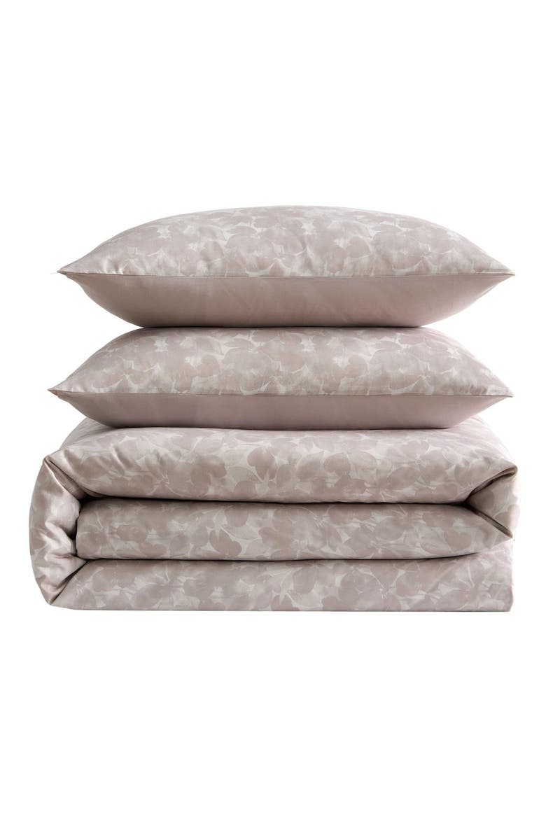 Floral Ripple 3-Piece Duvet Cover Set, Main, color, SOFT PINK