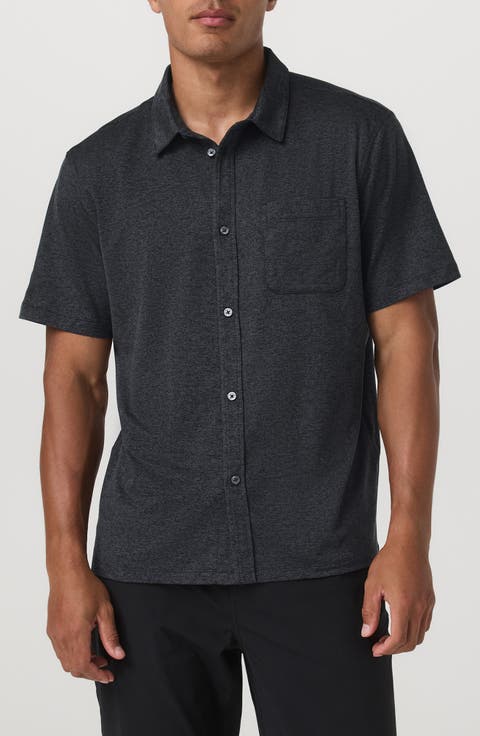 Ponto Short Sleeve Performance Button-Up Shirt