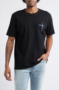 RtA Liam Black Circuit Cross Graphic T-Shirt