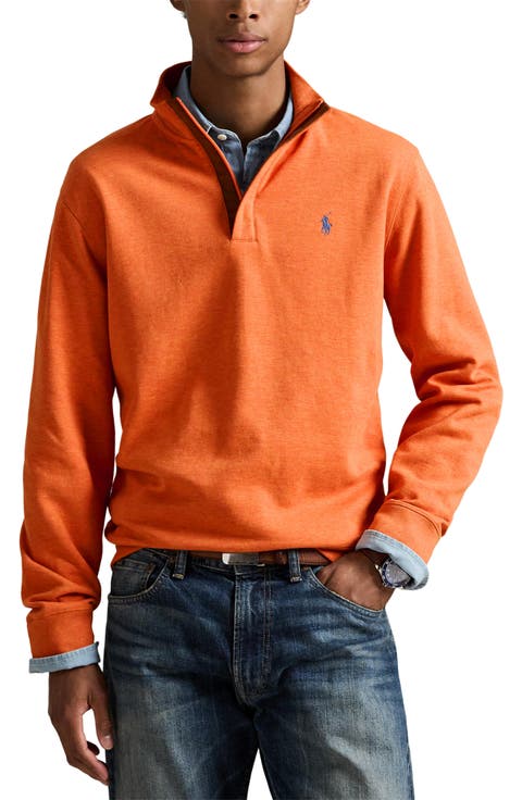Cotton Blend Quarter Zip Pullover