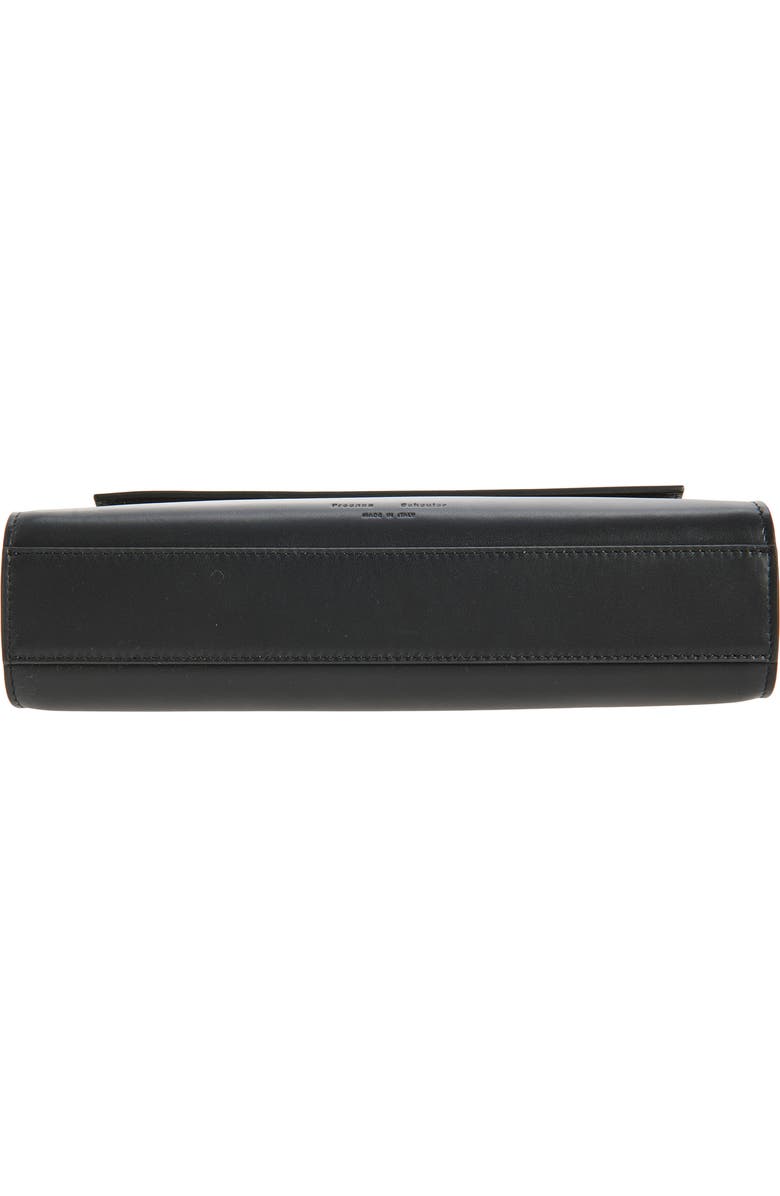 Proenza Schouler Tate Leather Clutch, Alternate, color, Black