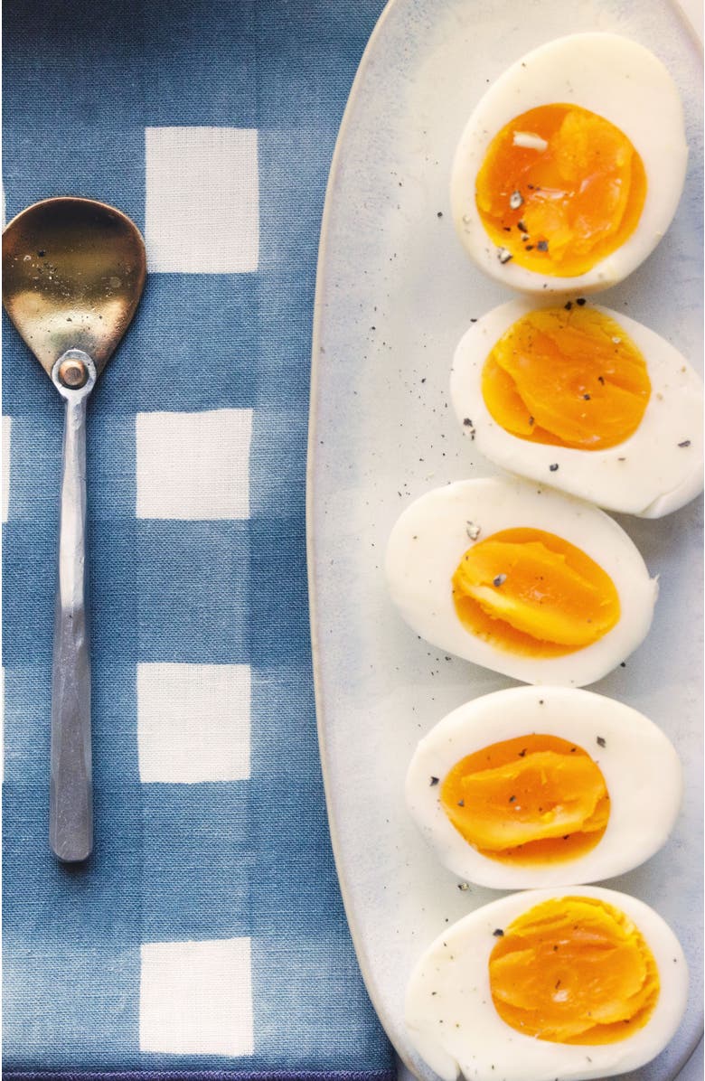 Goldie Home Blue Cross Hatch Napkin Set of 4, Alternate, color, Blue Cross Lavender Trim