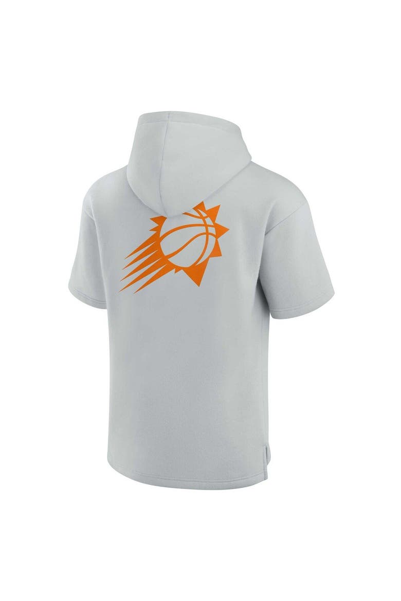 Unisex Fanatics Signature Gray Phoenix Suns Elements Super Soft Fleece Short Sleeve Pullover Hoodie, Alternate, color, Gray
