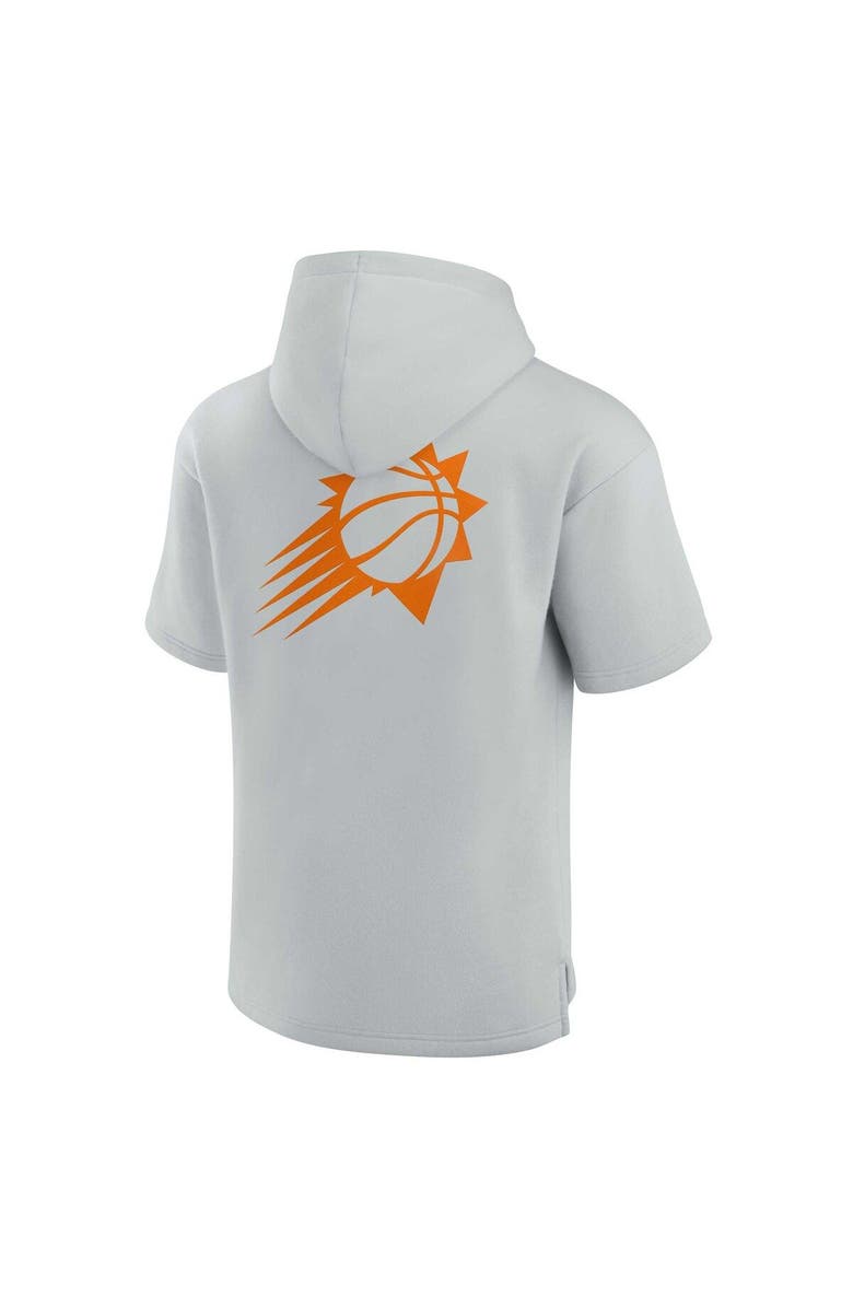 Fanatics Signature Unisex Fanatics Signature Gray Phoenix Suns Elements Super Soft Fleece Short Sleeve Pullover Hoodie, Alternate, color, Gray