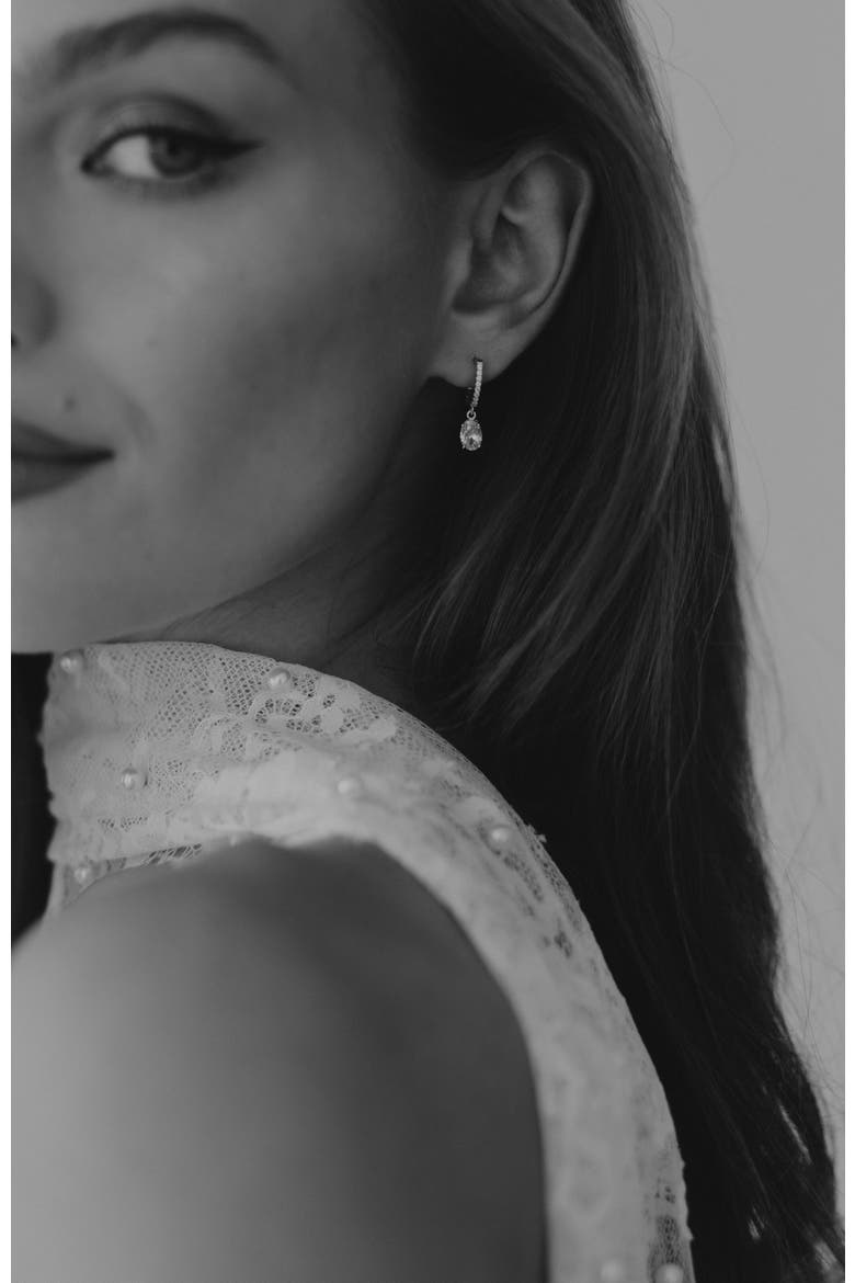 Duchess Crystal Drop Earrings, Alternate, color, Gold