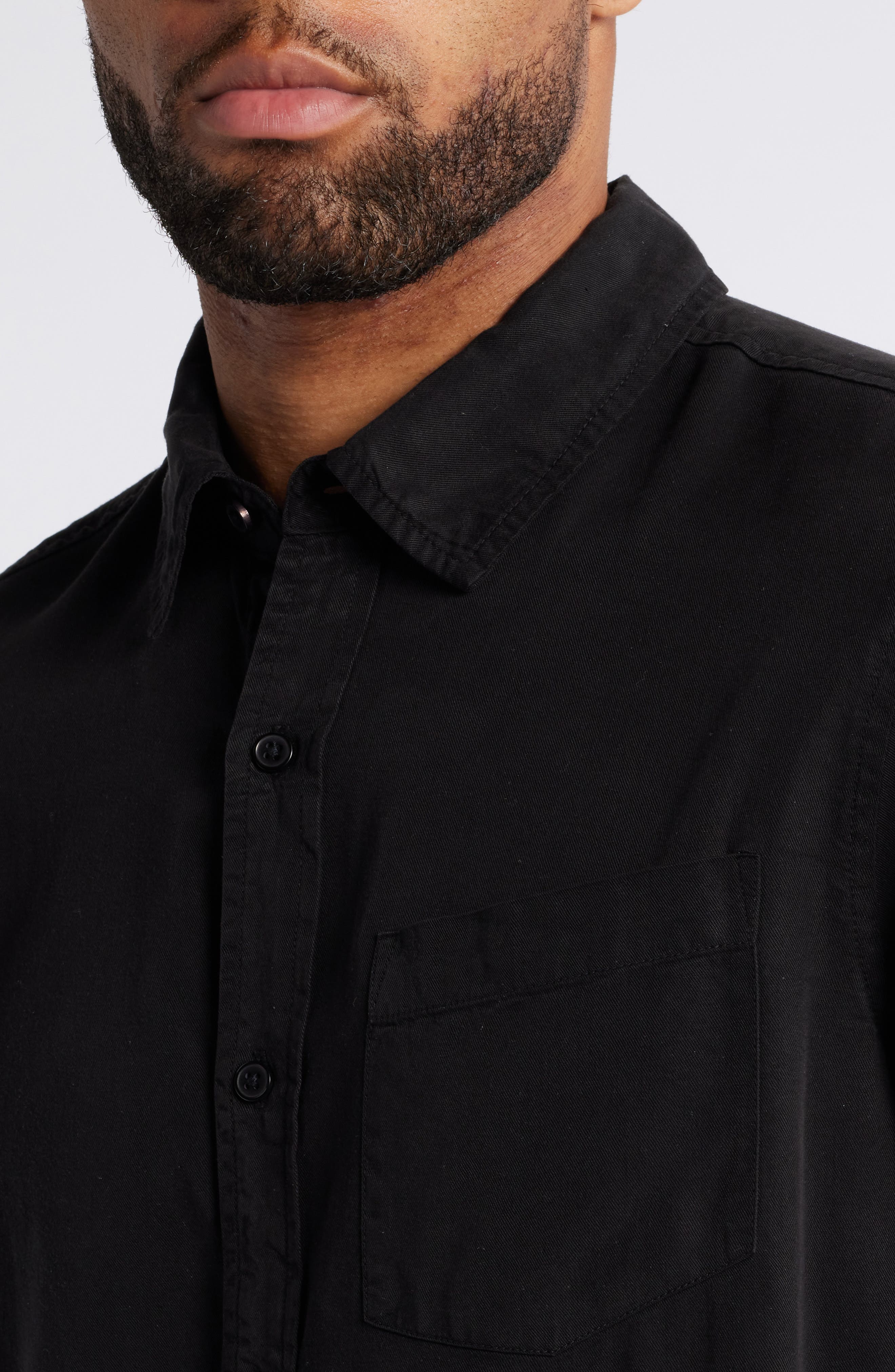 Aiden Solid Lyocell Button-Up Shirt - image 2