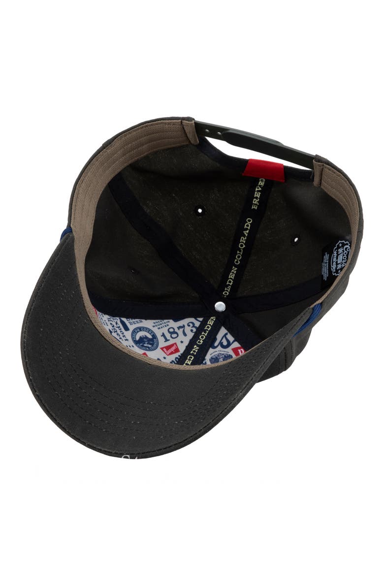 Waxed Cotton Snap Back Hat, Alternate, color, OLIVE