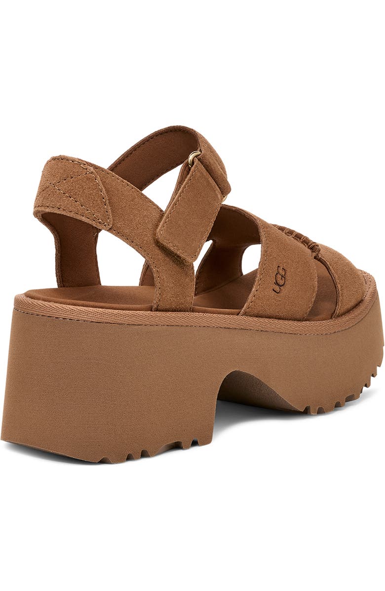 UGG<sup>®</sup> New Heights Platform Sandal, Alternate, color, Chestnut