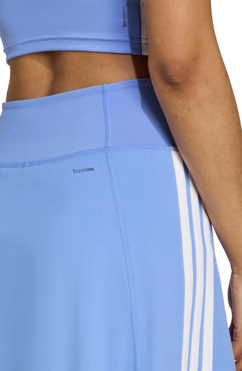 adidas Train Essentials 3-Stripes Workout Skort, Alternate, color, Blue Fusion/ White